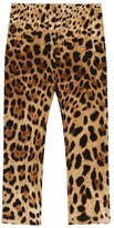 Thumbnail for your product : Dolce & Gabbana Children Leopard stretch-cotton leggings