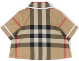 Thumbnail for your product : Burberry Baby Beige Check Zip-Front Shirt