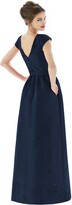 Thumbnail for your product : Alfred Sung Cap Sleeve A-Line Gown