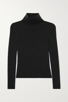 Thumbnail for your product : Saint Laurent Ribbed Wool, Cashmere And Silk-blend Turtleneck Sweater