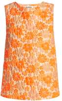 Thumbnail for your product : Jil Sander Fauno Floral Jacquard Top - Womens - Orange Print