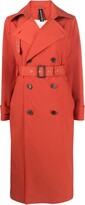Double-Breasted Belted Trench Coat 