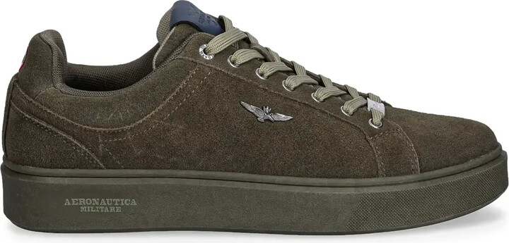 Aeronautica Militare Appliqué Lace-Up Sneakers