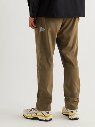 and wander Tapered Belted Tech-Shell Trousers