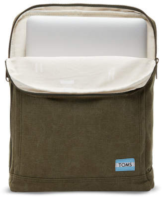 Toms Olive Washed Canvas Trekker Backpack
