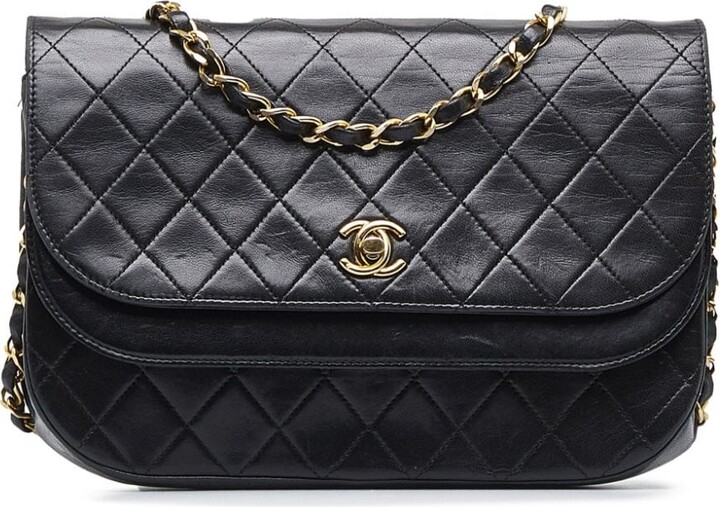 Chanel Pre Owned 1986-1988 Half-Moon Shoulder Bag - ShopStyle