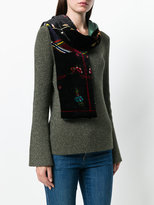 Thumbnail for your product : Pierre Louis Mascia Pierre-Louis Mascia floral velvet scarf