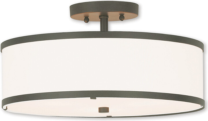 Livex Lighting Livex Park Ridge 3-Light Bronze Ceiling Mount