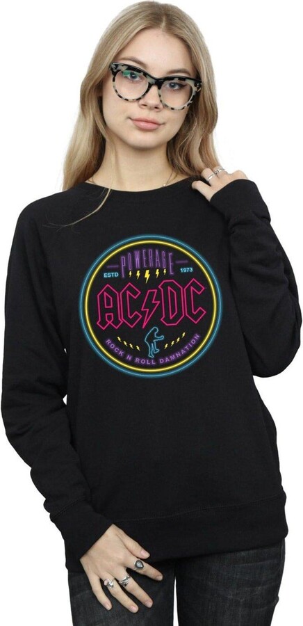 AC/DC Circle Neon Sweatshirt - ShopStyle Jumpers & Hoodies