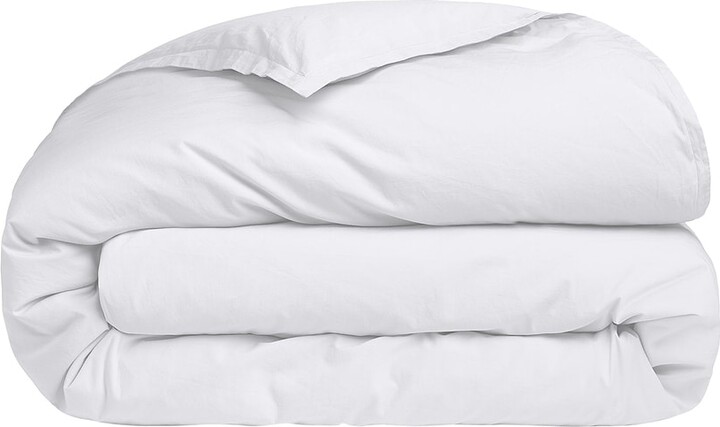 Parachute Percale Duvet Cover in White