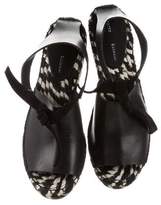 Thumbnail for your product : Proenza Schouler Leather Lace-Up Espadrilles
