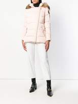 Thumbnail for your product : Class Roberto Cavalli racoon fur trim padded coat