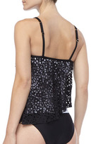 Thumbnail for your product : Luxe by Lisa Vogel Crochet-Overlay Tankini Top