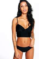 Thumbnail for your product : boohoo Longline Strap Back Underwired Bikini