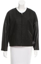 Thumbnail for your product : Derek Lam 10 Crosby Leather-Accented Jacket