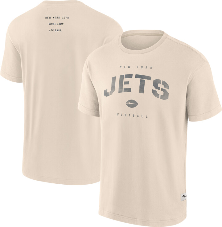 Fanatics Men's Cream New York Jets Elements Weathered Tonal Future Ground T-Shirt