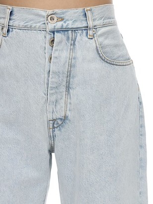 Unravel Cropped Baggy Cotton Denim Jeans