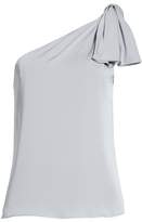 Thumbnail for your product : Milly Cindy One-Shoulder Stretch Silk Top