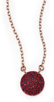 Thumbnail for your product : Michael Kors Brilliance Rose Small Pavé Disc Necklace