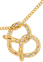 Thumbnail for your product : Marc by Marc Jacobs Salty Pretzel gold-tone cubic zirconia necklace