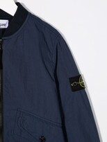 Thumbnail for your product : Stone Island Junior Logo-Patch Bomber Jacket