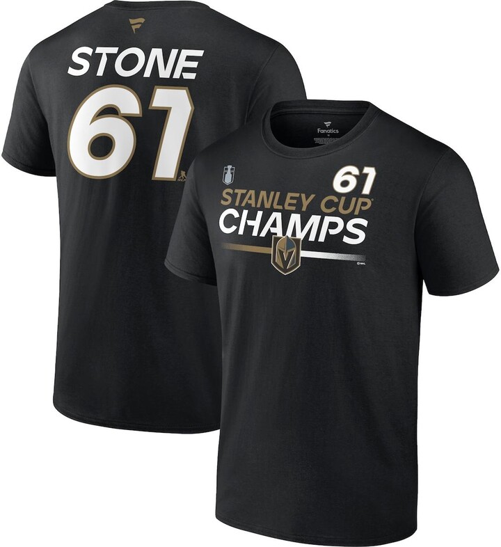 Men's Fanatics Branded Heather Charcoal Vegas Golden Knights 2023 Stanley Cup Champions Schedule T-Shirt