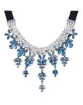 Mood Crystal Floral Droplet Necklace 