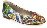 Thumbnail for your product : Dolce & Gabbana Floral Print Ballet Flat (Toddler, Little Kid & Big Kid)