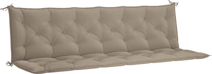 Garden Bench Cushion Taupe 78.7"x(19.7"+19.7")x2.8" Oxford Fabric