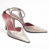 Thumbnail for your product : Sergio Rossi Python print Leather Sandals