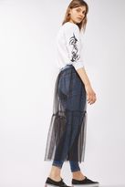 Thumbnail for your product : Topshop Moto tulle skirt jamie jeans