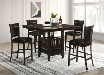 Latitude Run Finley Espresso 5-Piece Dining Set