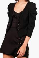 Thumbnail for your product : boohoo Puff Sleeve Military Jacket