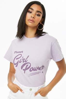 Forever 21 The Style Club Girl Power Graphic Tee