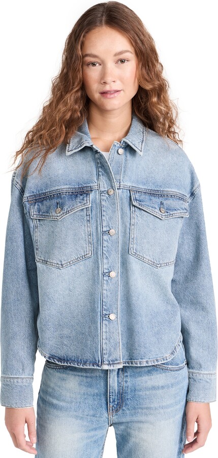 Pistola Denim Mandy Crop Shacket
