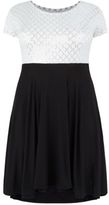 Thumbnail for your product : Black Diamond Lovedrobe Sequin Contrast Skater Dress
