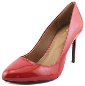 Calvin Klein Salene Women Round Toe Patent Leather Red Heels. - ShopStyle  Pumps