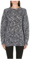 Thumbnail for your product : Diesel Flecked knitted jumper Black