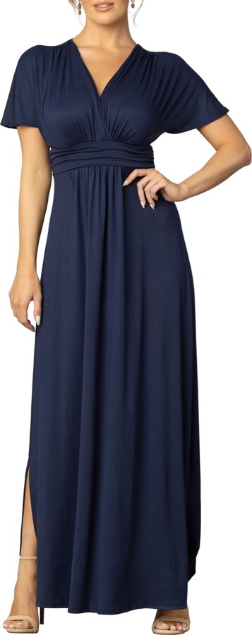 Kiyonna Women's Vienna Kimono Sleeve Long Maxi Dress
