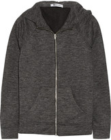 Thumbnail for your product : Alexander Wang T by Cotton-blend hooded top