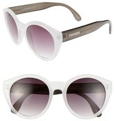Thumbnail for your product : Steve Madden 49mm Round Oversized Sunglasses