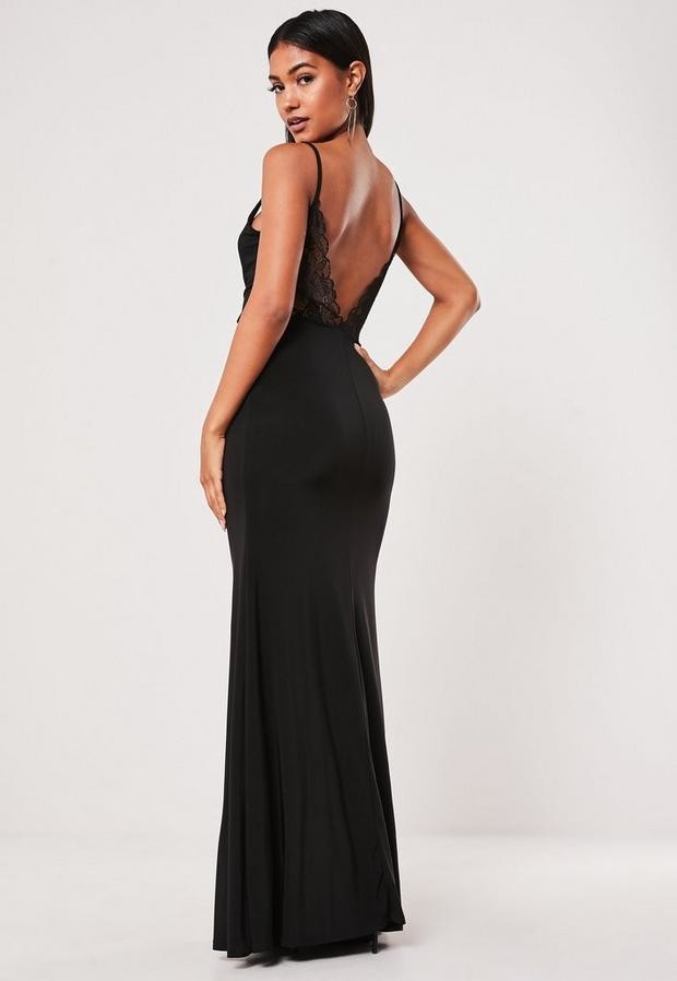 champagne strappy slinky cowl maxi dress