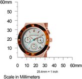 Thumbnail for your product : Kenneth Jay Lane Women's Chronograph White MOP Dial Rose Goldtone IP Stainless Steel and Tortoise Resin KJLANE-2109 Watch