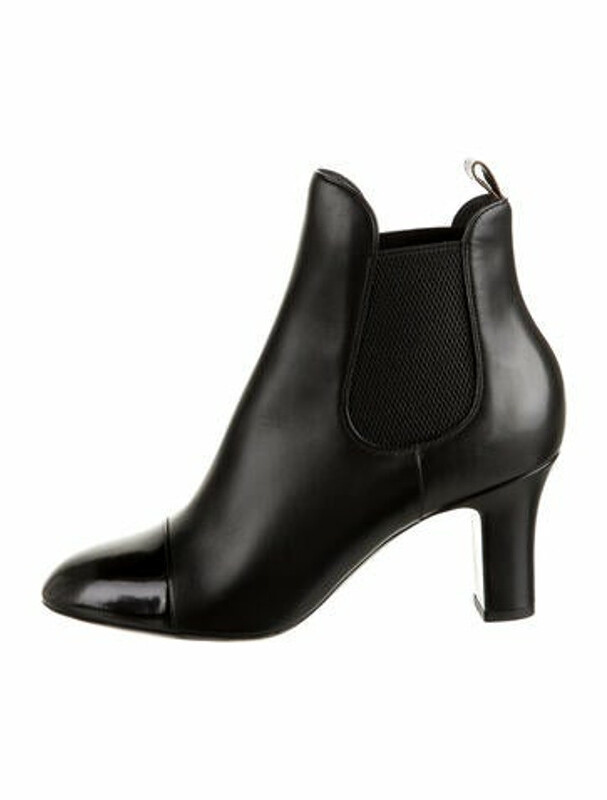 Louis Vuitton Leather Chelsea Boots Black ShopStyle