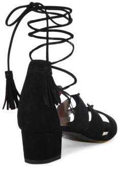 Tabitha Simmons Isadora Suede Lace-Up Sandals