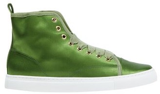 black and green high tops