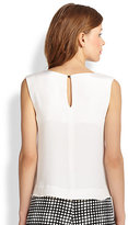 Thumbnail for your product : L'Agence Silk Cropped Blouse