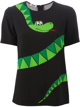Moschino Cheap & Chic snake print T-shirt