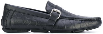 Calvin Klein logo embossed loafers