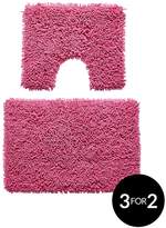 Thumbnail for your product : Chenille Bath Mat And Pedestal Set